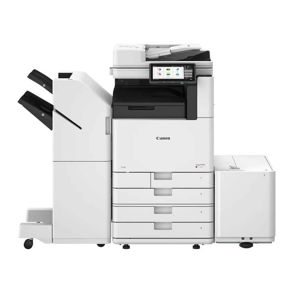 Canon imageFORCE C3100 Serie mit Finisher und Großraummagazin