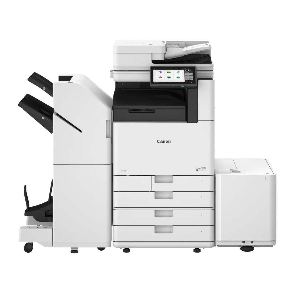 Canon imageFORCE 4100 Serie mit Finisher und Papierdeck
