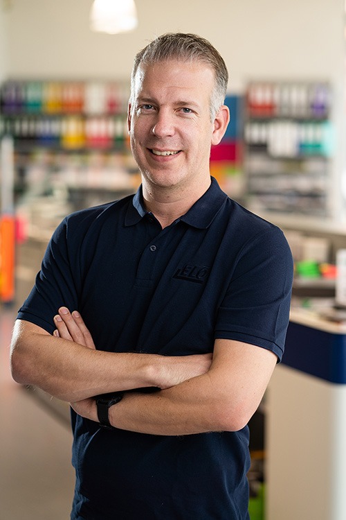 Team Porträt von Florian Denk, Geschäftsführer bei Print-Solutions